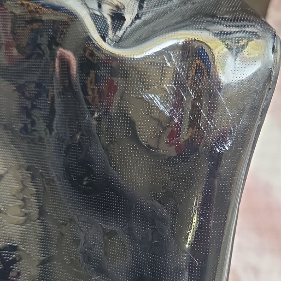 Michael Kors Black Patent Leather Tote with Gold Accents - Picture 10 of 16